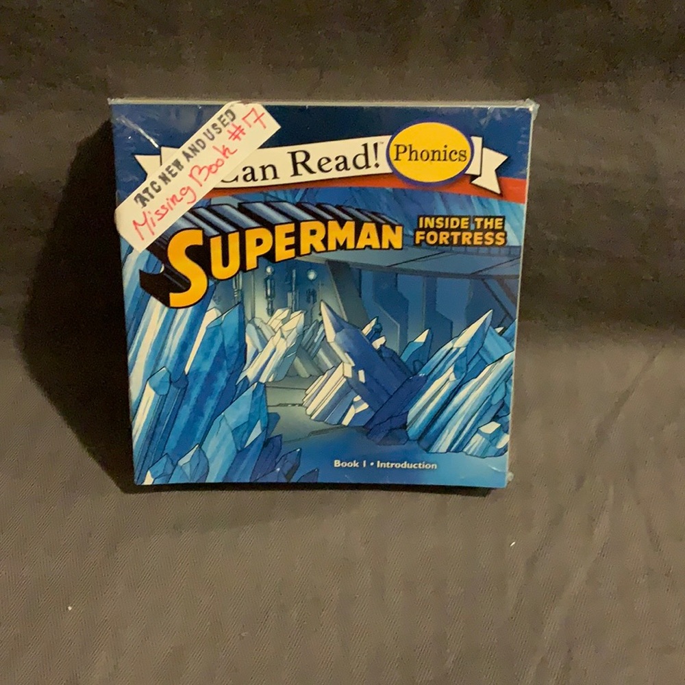I can read phonics supermen book set missing book #7 of 12 mint cond like new